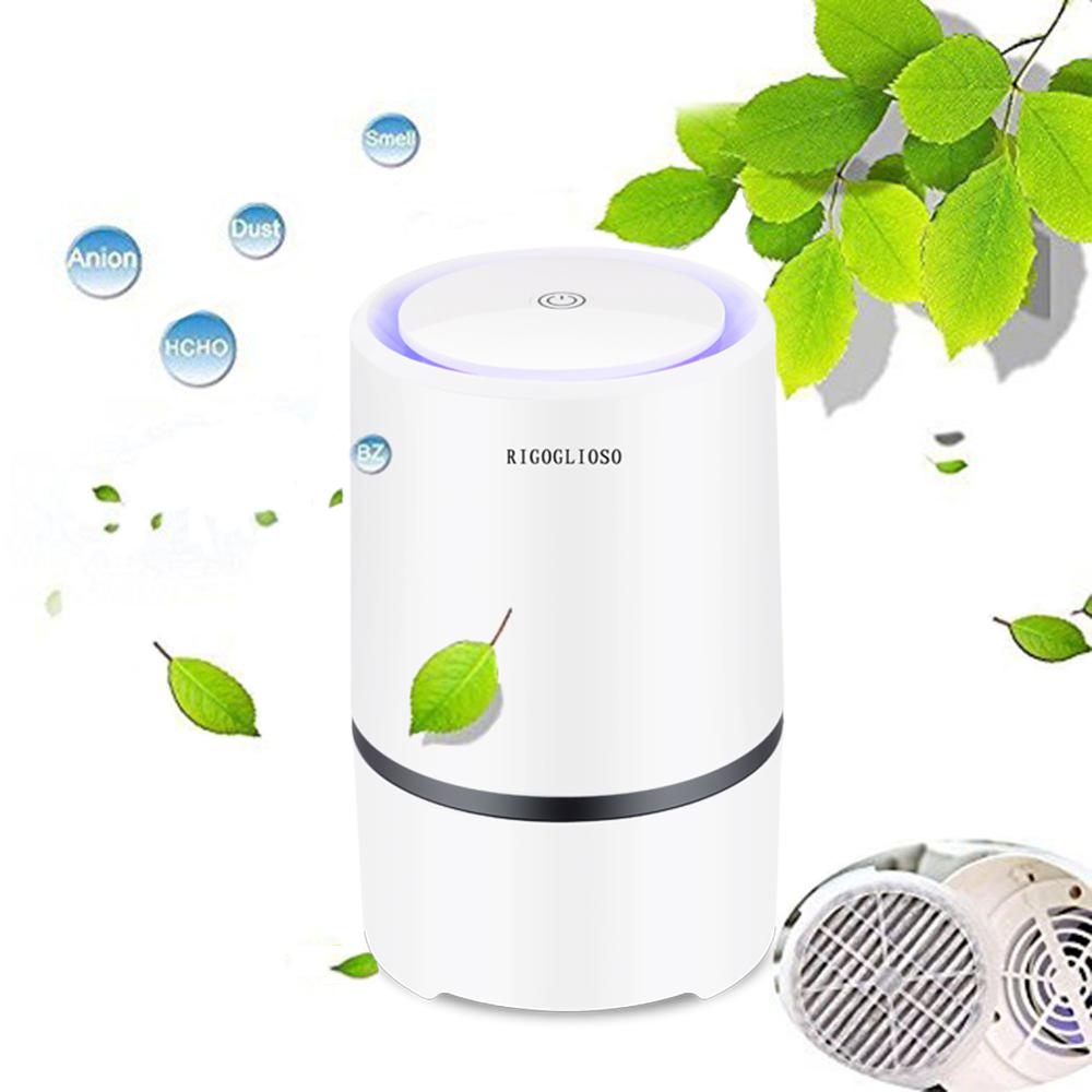 Portable HEPA Air Purifier with Night Light by HitMyNeed