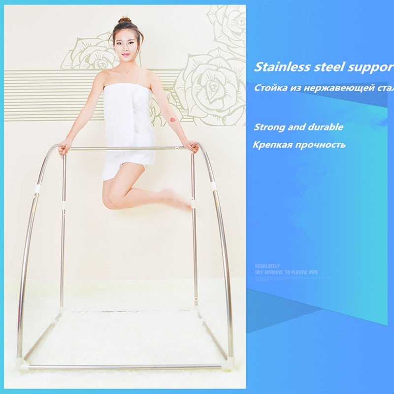 Portable Home Sauna Box with Steam Generator by HitMyNeed