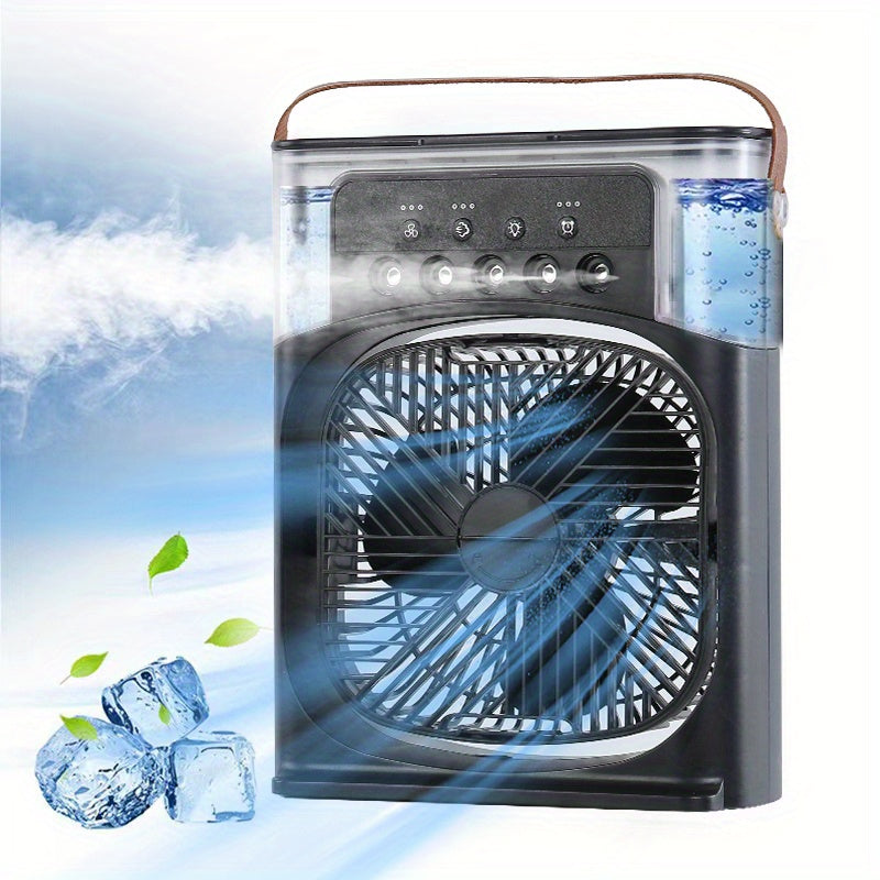 Portable Hydrocooling Air Cooler & Humidifier, 3-Speed black by HitMyNeed