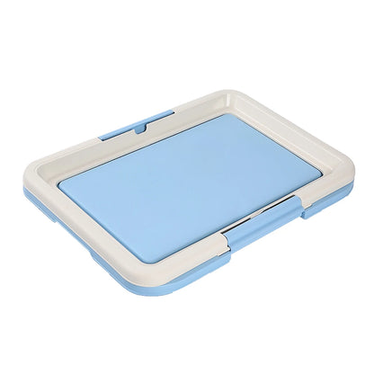 Portable Indoor Dog & Cat Training Toilet Tray blue by HitMyNeed