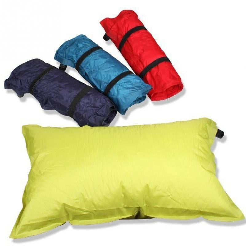 Portable Inflatable Camping Travel Pillow by HitMyNeed