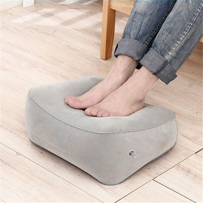 Portable Inflatable Foot Rest Pillow for Travel by HitMyNeed