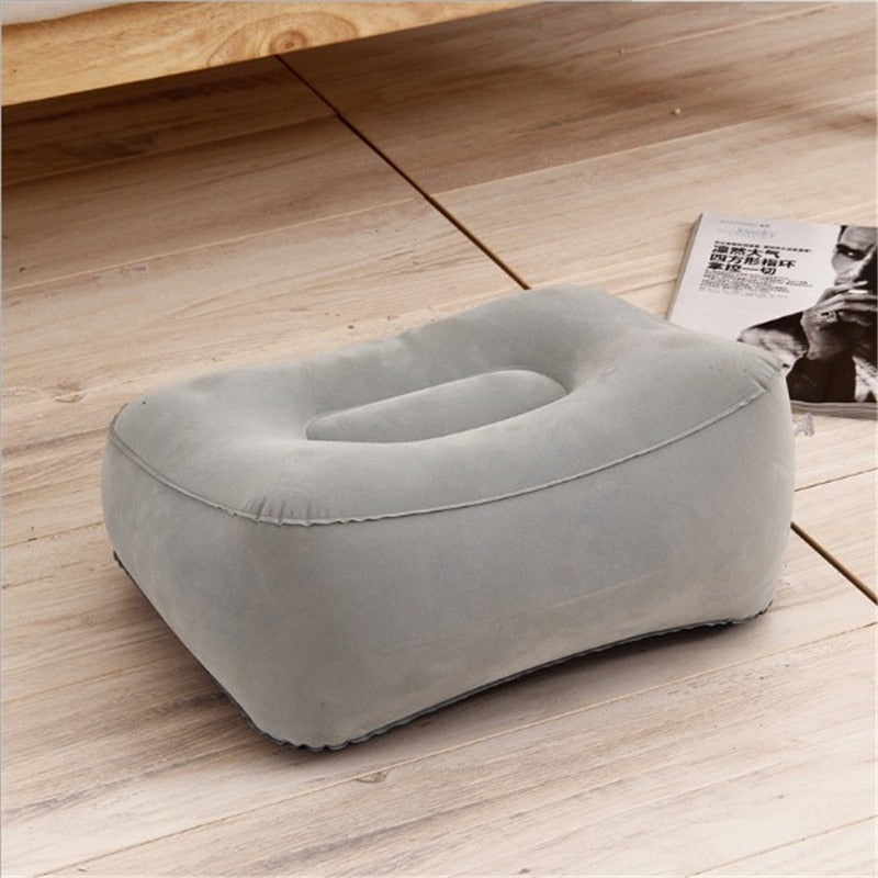 Portable Inflatable Foot Rest Pillow for Travel by HitMyNeed