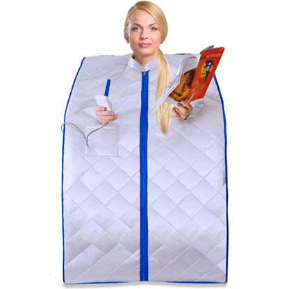 Portable Infrared Sauna Tent with Foldable Chair by HitMyNeed