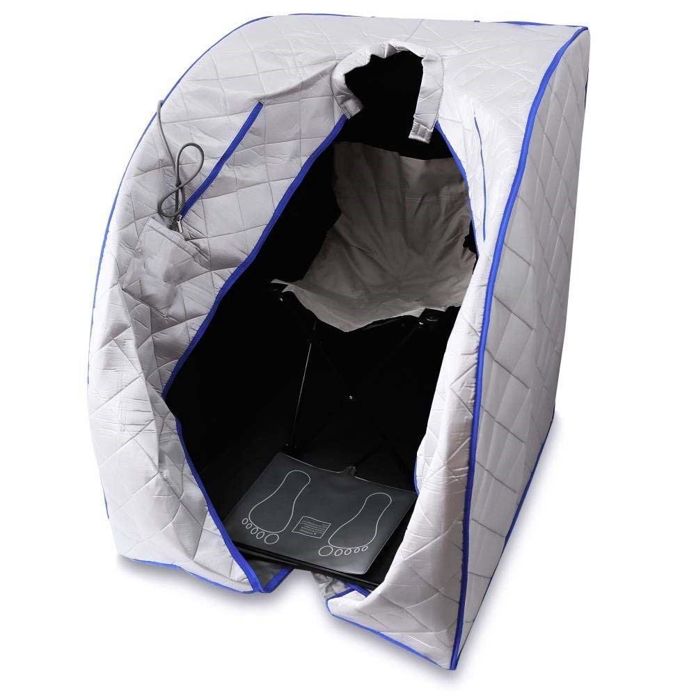 Portable Infrared Sauna Tent with Foldable Chair by HitMyNeed