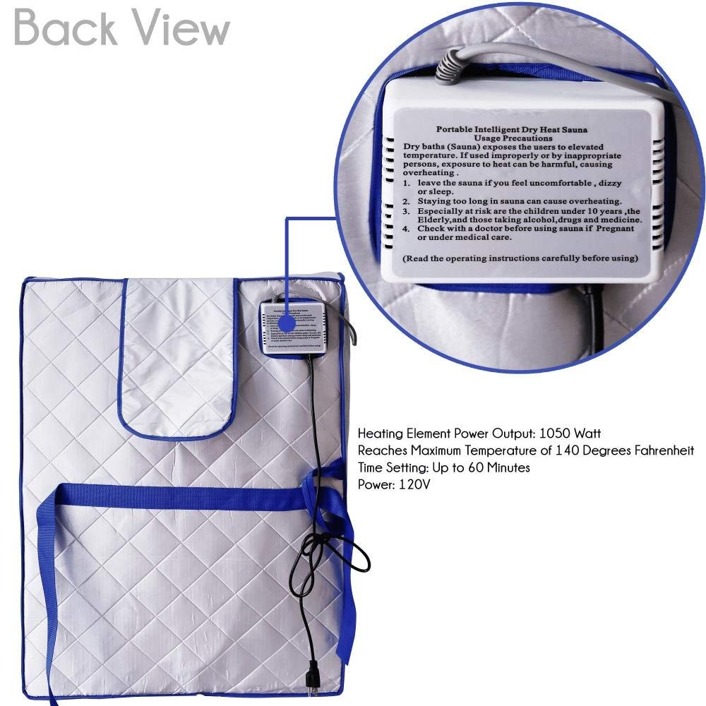 Portable Infrared Sauna Tent with Foldable Chair by HitMyNeed