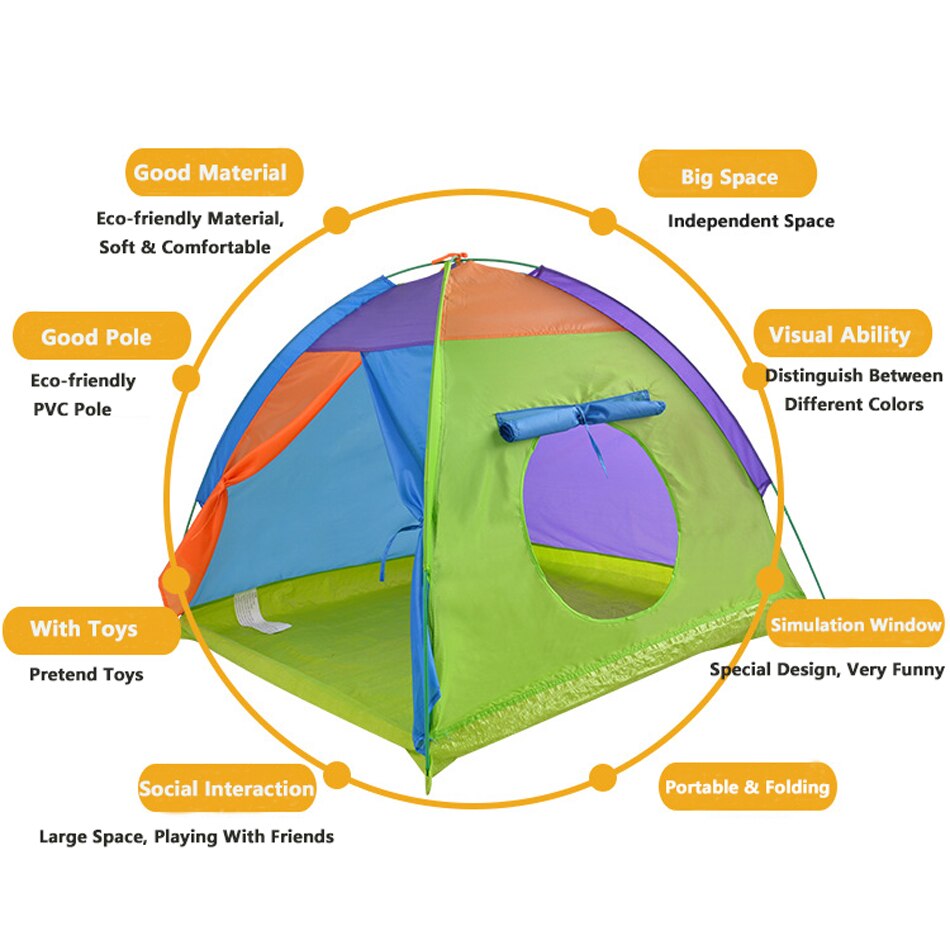 Portable Kids Play Tent for Indoor and Outdoor Use by HitMyNeed