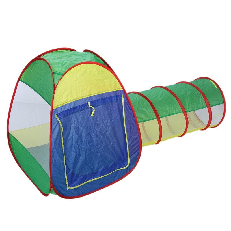 Portable Kids Pop Up Tent and Tunnel Play Set by HitMyNeed