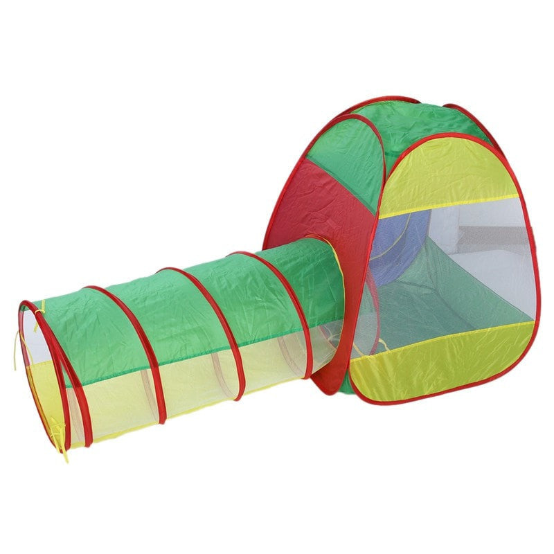 Portable Kids Pop Up Tent and Tunnel Play Set by HitMyNeed
