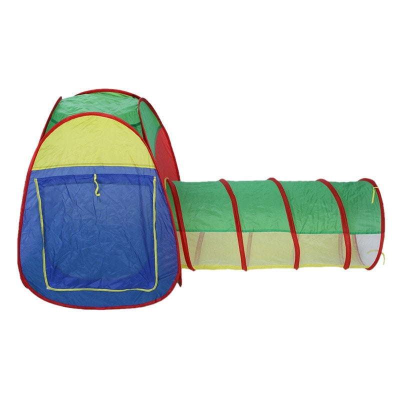 Portable Kids Pop Up Tent and Tunnel Play Set by HitMyNeed