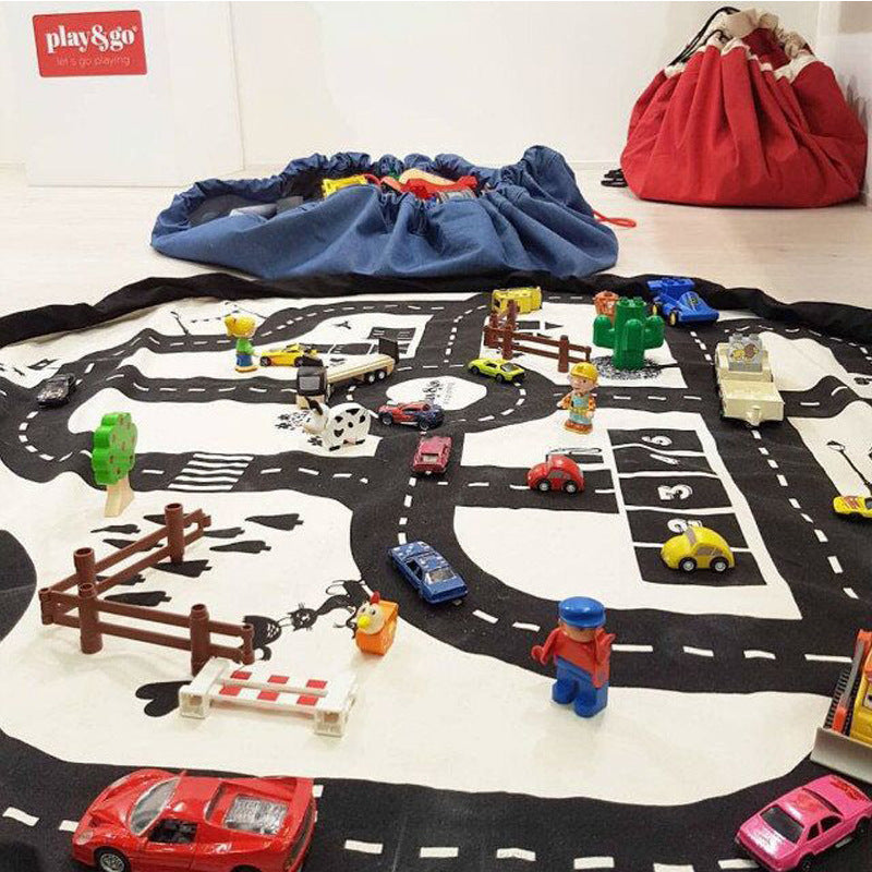 Portable Kids Toy Play Mat and Storage Bag by HitMyNeed