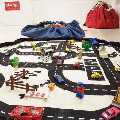 Portable Kids Toy Play Mat and Storage Bag by HitMyNeed