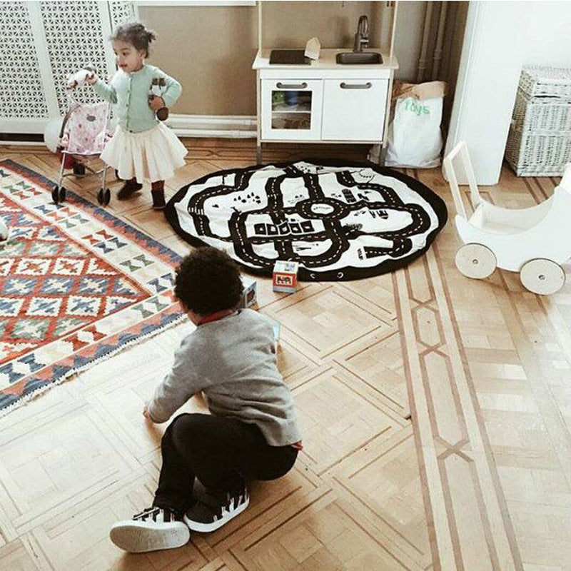 Portable Kids Toy Play Mat and Storage Bag by HitMyNeed