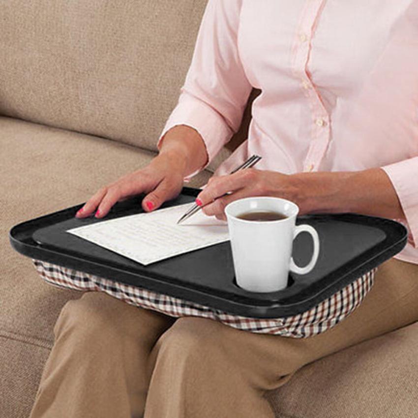 Portable Lap Desk with Beanbag Cushion Base by HitMyNeed