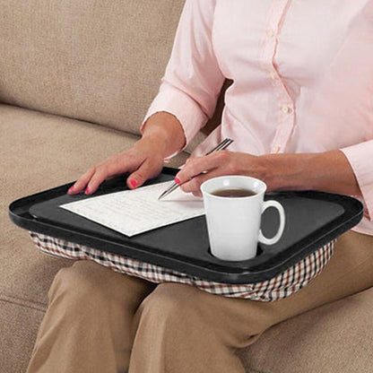 Portable Lap Desk with Beanbag Cushion Base by HitMyNeed