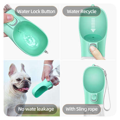 Portable Leakproof Dog Water Bottle with Bowl by HitMyNeed