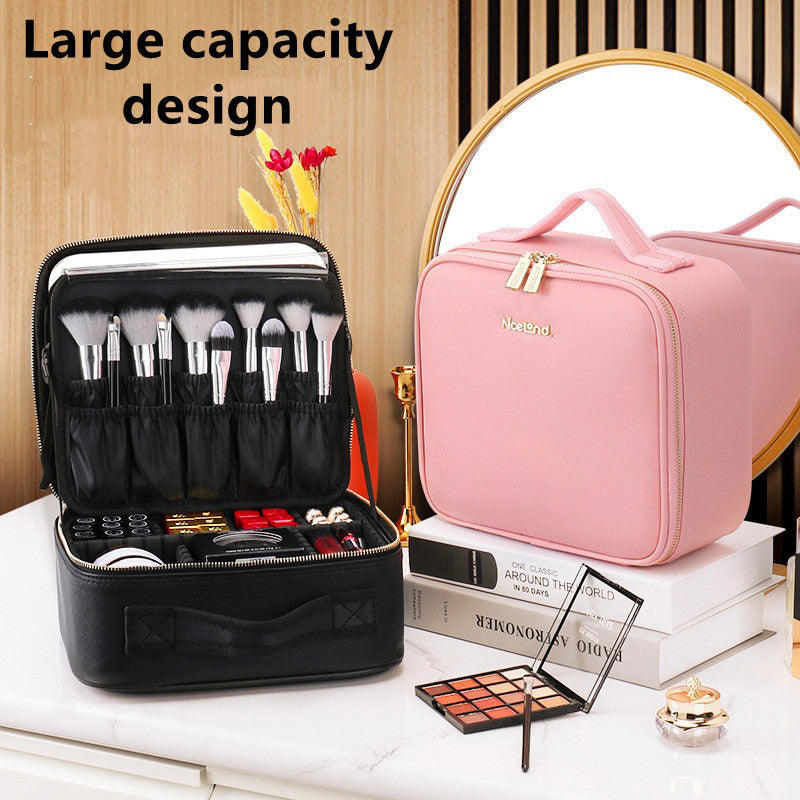Portable LED Cosmetic Vanity Case with Mirror by HitMyNeed