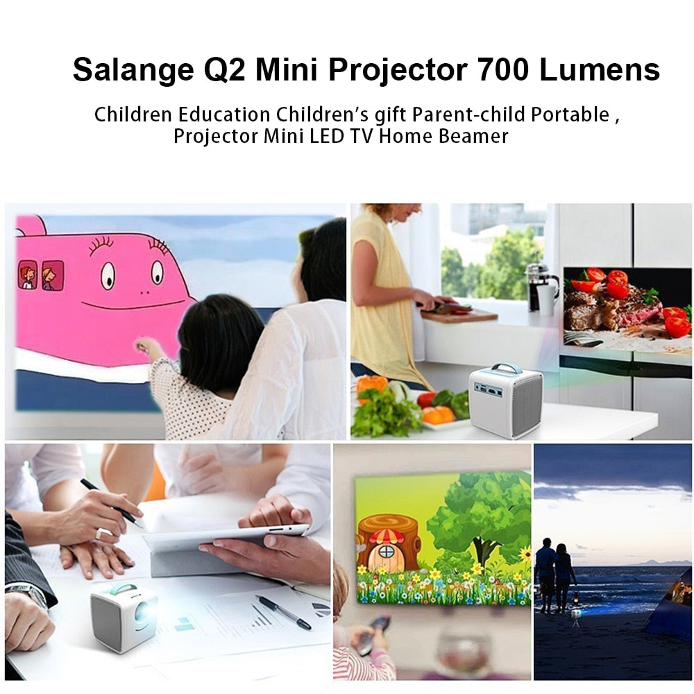 Portable LED Mini Projector for Kids and Family by HitMyNeed