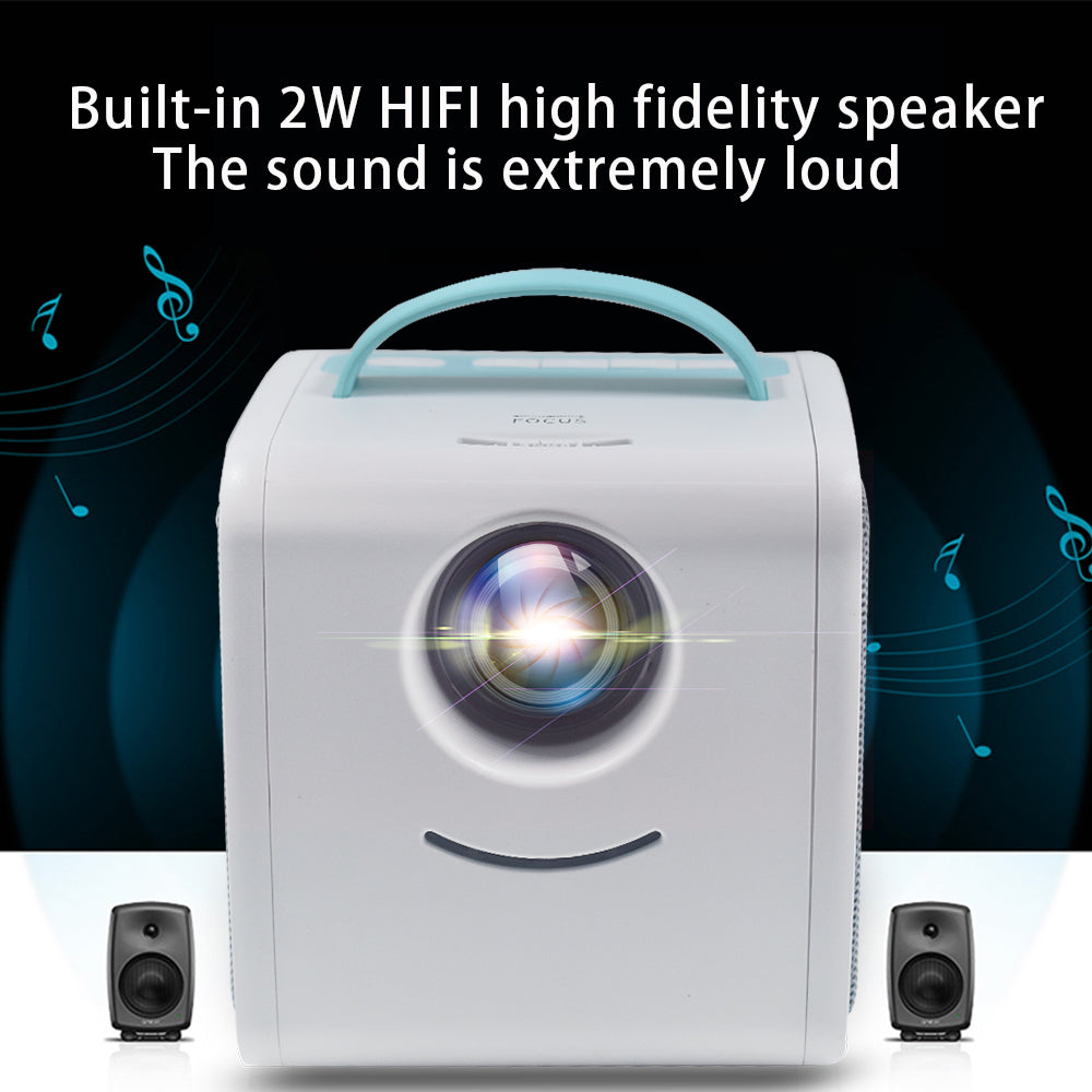 Portable LED Mini Projector for Kids and Family by HitMyNeed