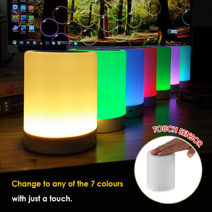 Portable LED Night Light Bluetooth Speaker by HitMyNeed