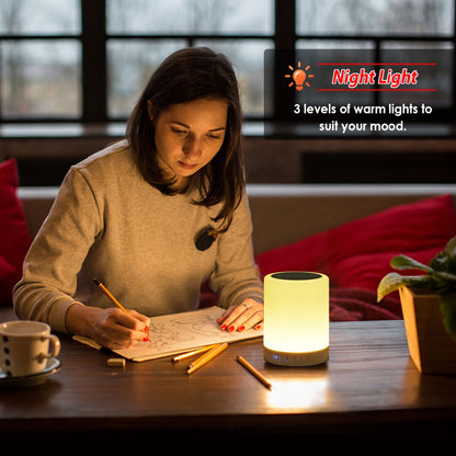 Portable LED Night Light Bluetooth Speaker by HitMyNeed