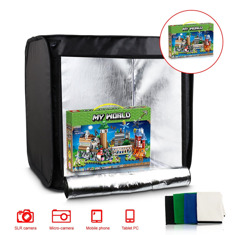 Portable LED Photo Studio Light Box 40 x 40 cm by HitMyNeed