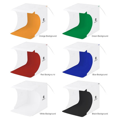Portable LED Photo Studio Light Box with Backdrops by HitMyNeed