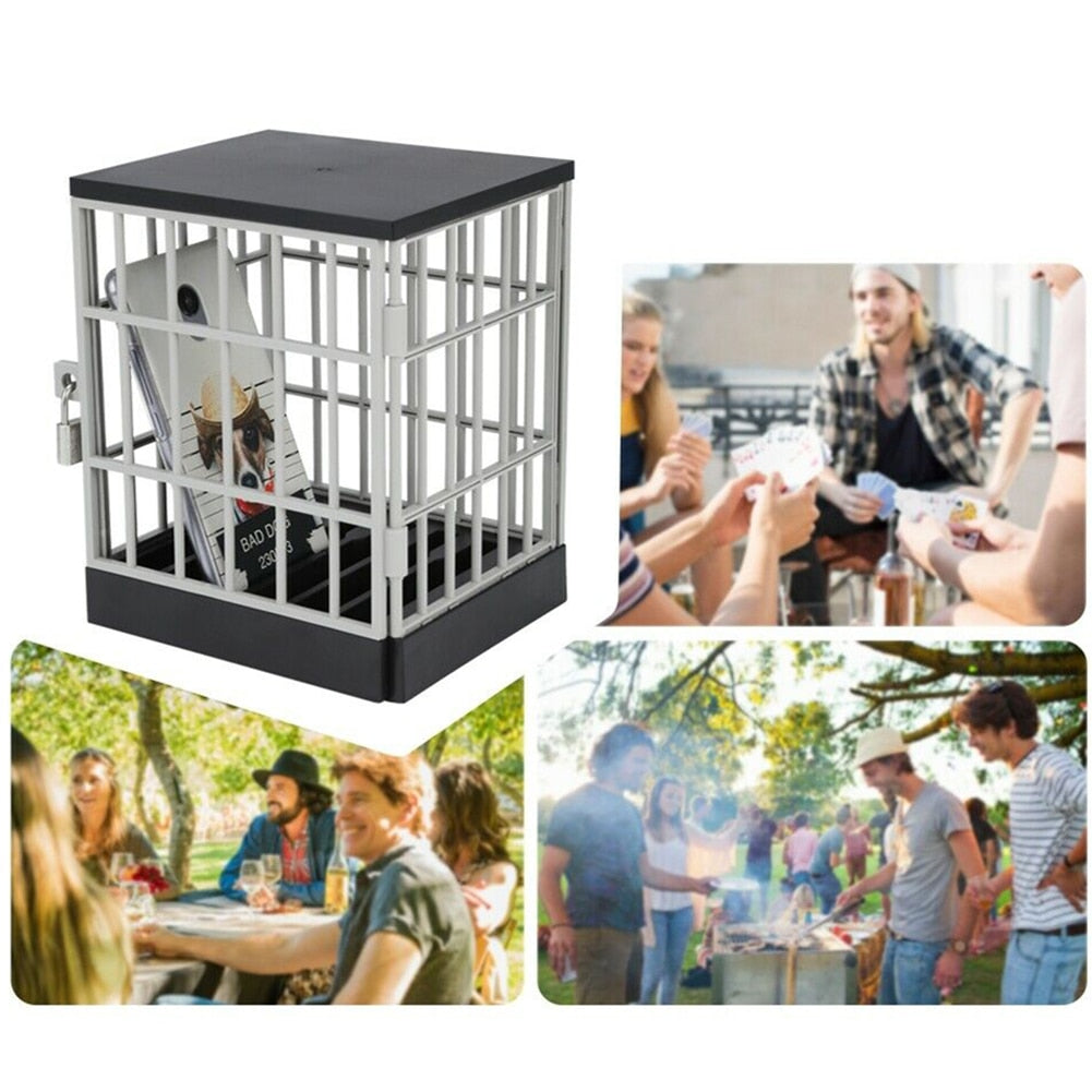 Portable Lock-Up Phone Cage with Lock and Key by HitMyNeed
