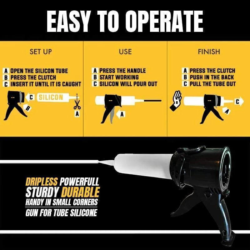 Portable Manual Caulking Gun for 10 oz Sealant by HitMyNeed