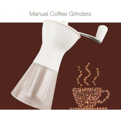 Portable Manual Hand Coffee Grinder, Washable ABS by HitMyNeed