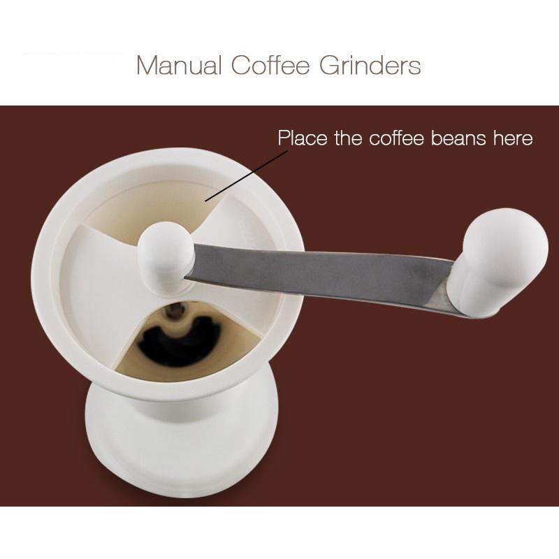 Portable Manual Hand Coffee Grinder, Washable ABS by HitMyNeed