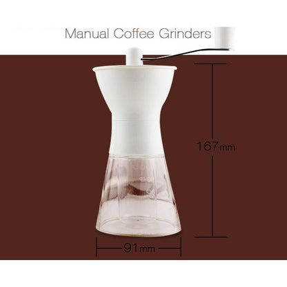 Portable Manual Hand Coffee Grinder, Washable ABS by HitMyNeed