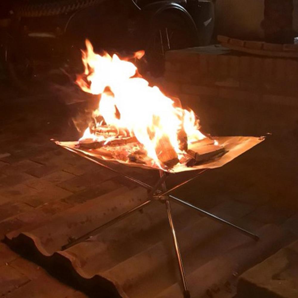 Portable Mesh Fire Pit Campfire Rack by HitMyNeed