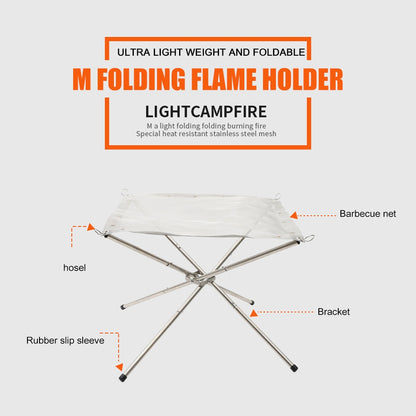 Portable Mesh Fire Pit Campfire Rack by HitMyNeed