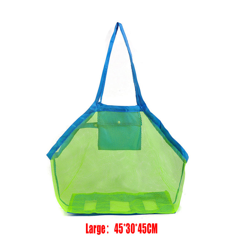 Portable Mesh Sand Toy Bag for Beach Trips by HitMyNeed