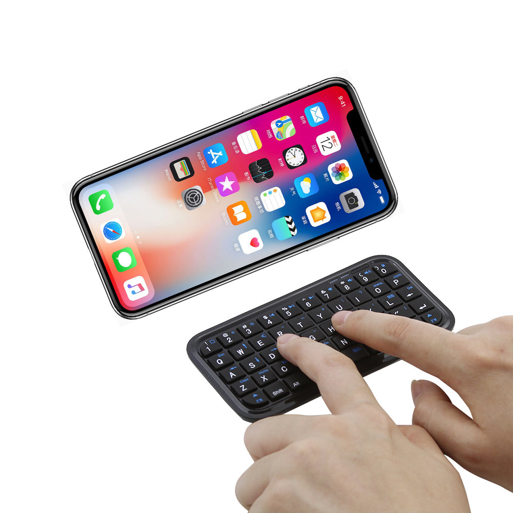 Portable Mini Bluetooth Keyboard with Rechargeable Battery by HitMyNeed