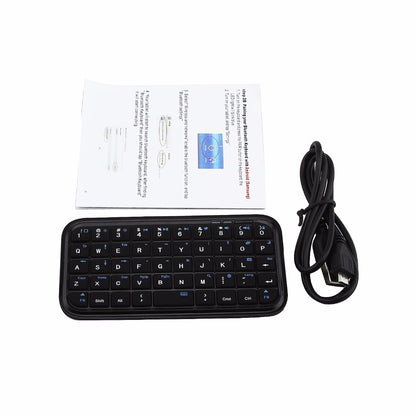 Portable Mini Bluetooth Keyboard with Rechargeable Battery by HitMyNeed