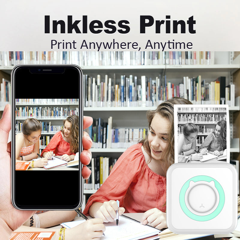 Portable Mini Bluetooth Thermal Printer 203 dpi by HitMyNeed