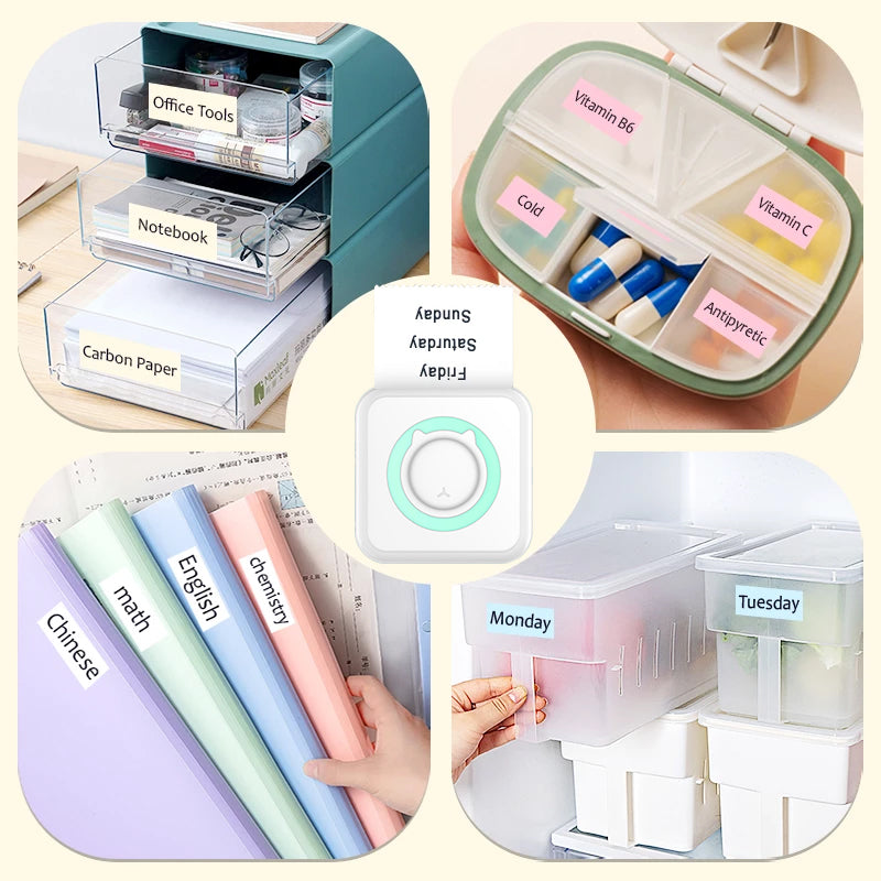 Portable Mini Bluetooth Thermal Printer 203 dpi by HitMyNeed