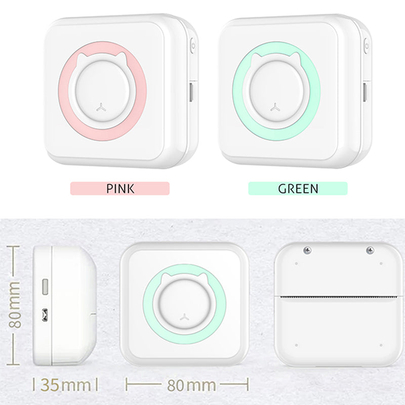 Portable Mini Bluetooth Thermal Printer 203 dpi by HitMyNeed