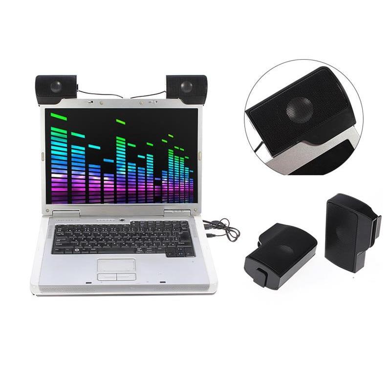 Portable Mini Clip-On USB Laptop Speakers by HitMyNeed