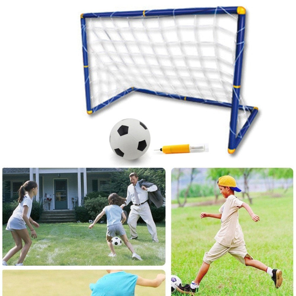 Portable Mini Football Goal Post with Ball & Pump by HitMyNeed