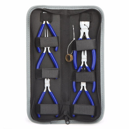 Portable Mini Pliers Set with Case (7 Pieces) by HitMyNeed
