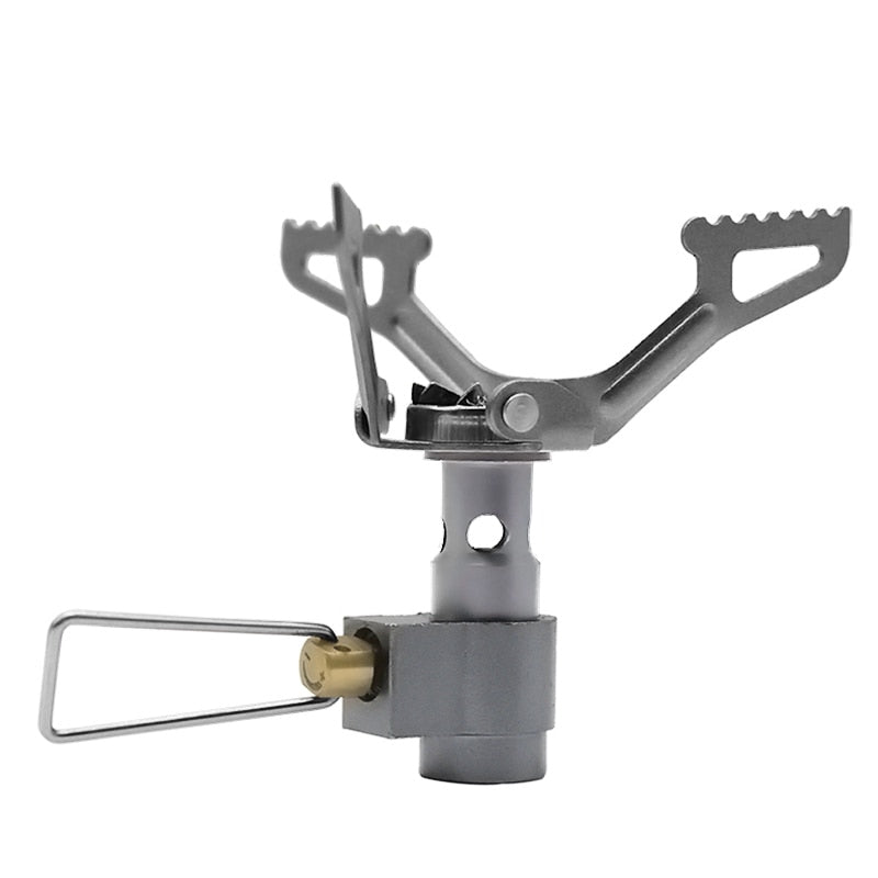 Portable Mini Titanium Gas Stove for Camping by HitMyNeed