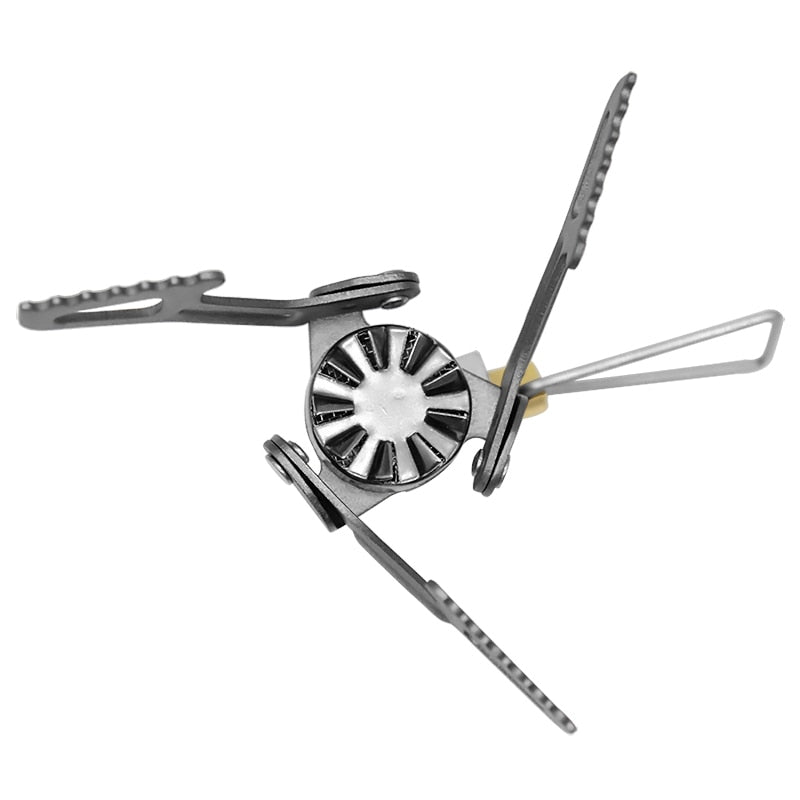 Portable Mini Titanium Gas Stove for Camping by HitMyNeed
