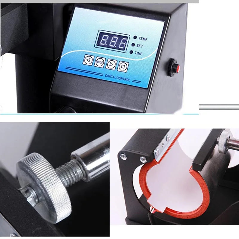 Portable Mug Heat Press for 6-11oz Conical Mugs by HitMyNeed