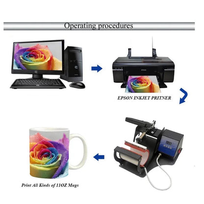 Portable Mug Heat Press for 6-11oz Conical Mugs by HitMyNeed