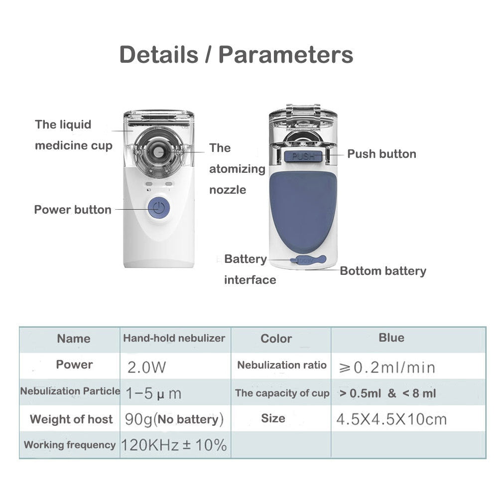 Portable Nebulizer Machine with Dual Power by HitMyNeed