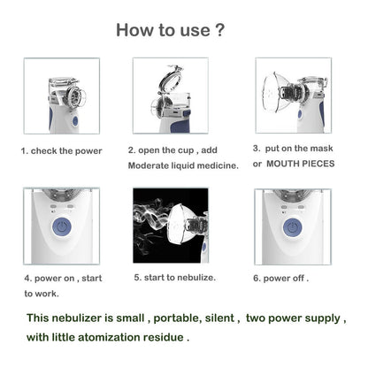 Portable Nebulizer Machine with Dual Power by HitMyNeed