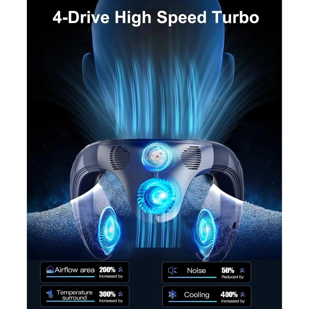 Portable Neck Air Conditioner Fan with Semiconductor Cooling by HitMyNeed